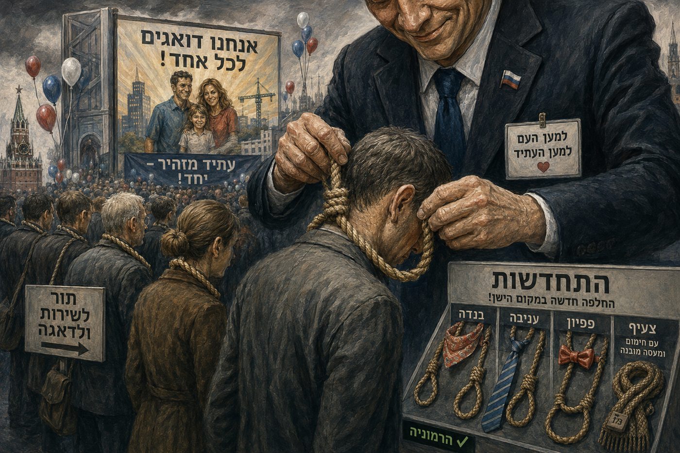 אזרח עם לולאה על צווארו